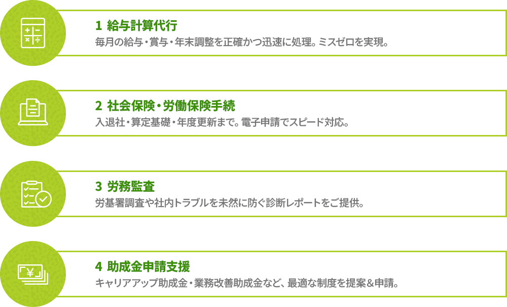 専門特化 × 組織力